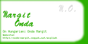 margit onda business card